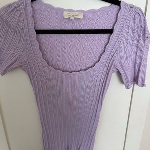 Sezane Purple Top